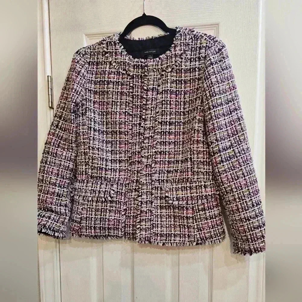 Ann Taylor Tweed Jacket Blazer